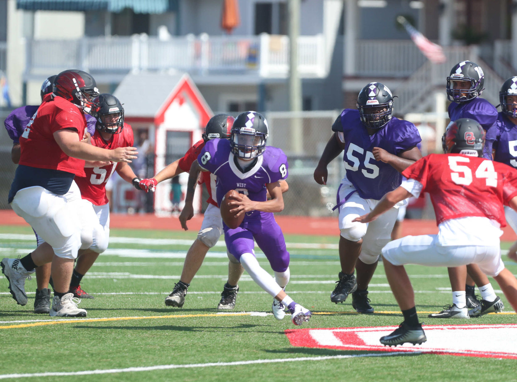 Ocean City Football scrimmage